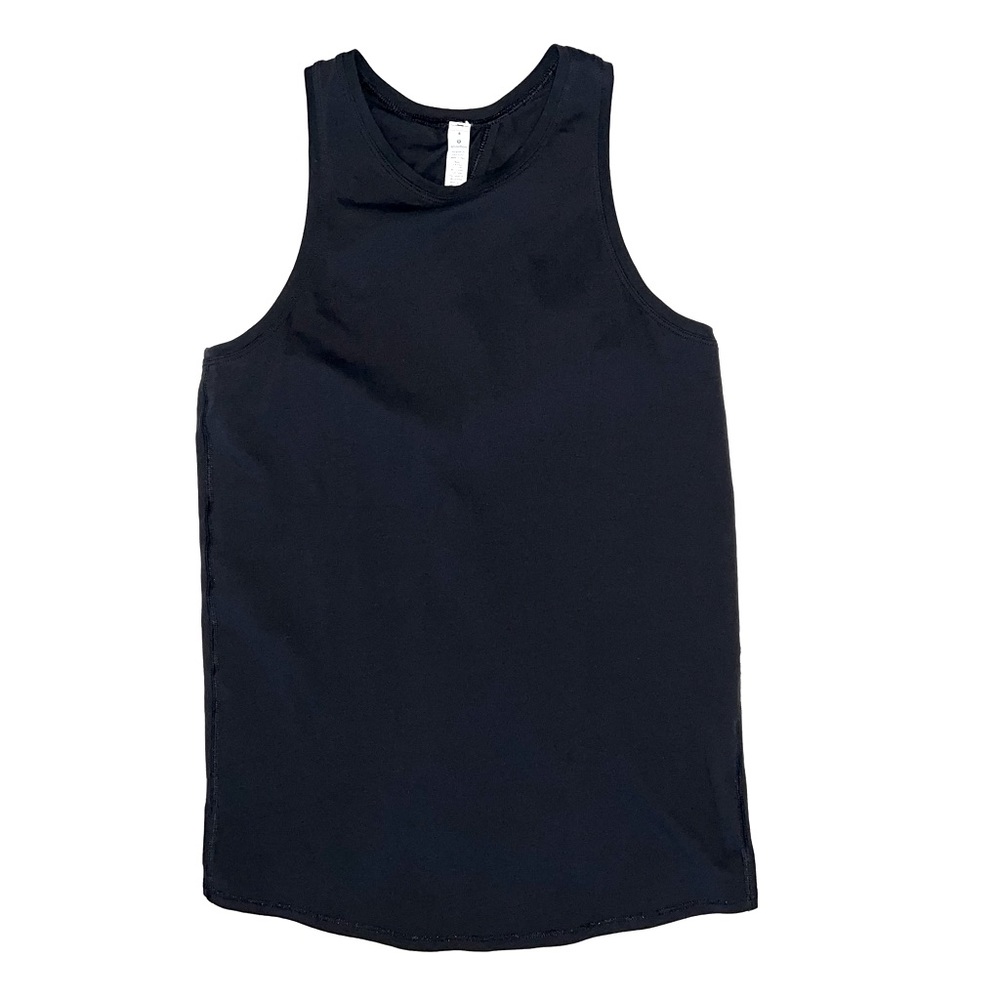 Lululemon All Tied Up Tank Top 4/XS/S Black Tie Back Yoga Shirt - Picture 2 of 13